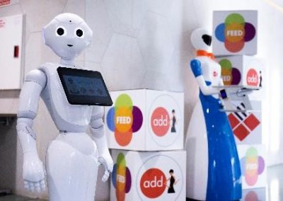 ArtificialExpo3 - Robots de Grupo ADD - Robot Camarera y Robot Pepper